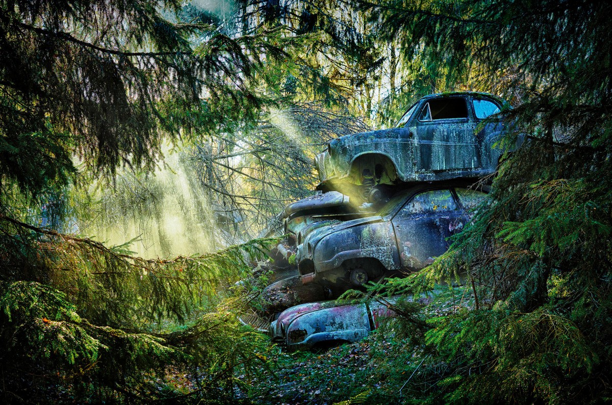 Красота заброшенных автомобилей в фотокниге Дитера Кляйна