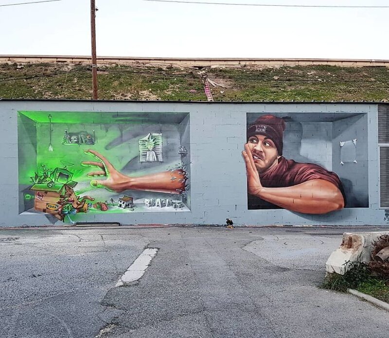  Уличный художник Том Брагадо Бланко и его потрясающие городские иллюзии. ФОТО