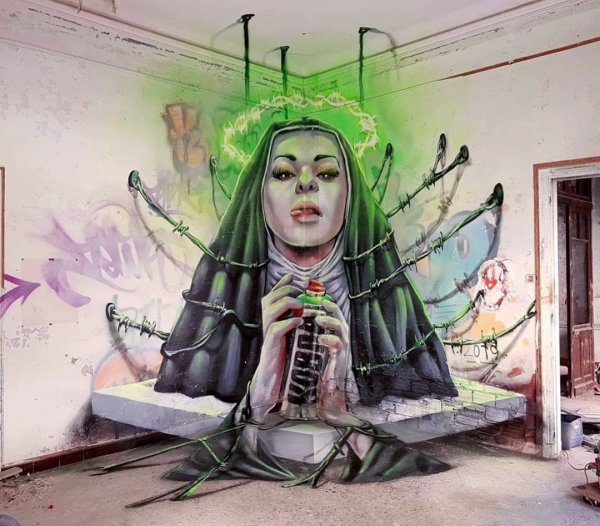 Уличный художник Том Брагадо Бланко заставляет стены оживать