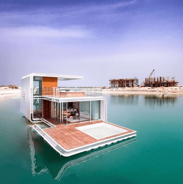 Невероятная красота: плавающая вилла в Арабских Эмиратах. ФОТО