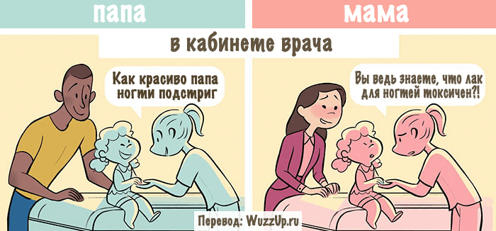 Правдивые комиксы о том, как реагируют на Мам и Пап в общественных местах. ФОТО