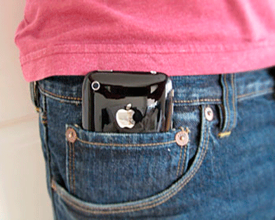 Ношение мобильного телефона в кармане вредит интимной жизни