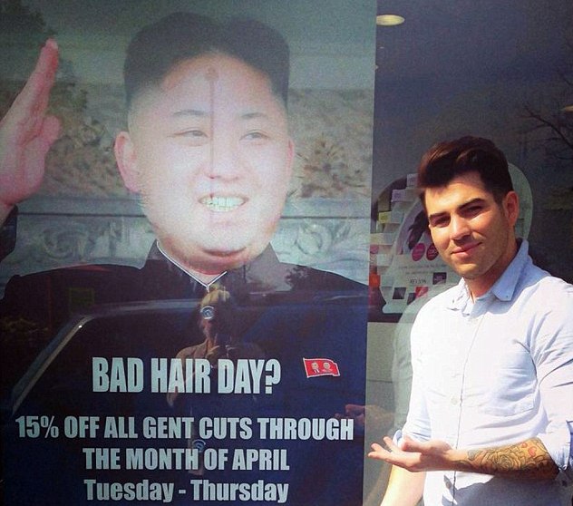 Парикмахер в Лондоне проиллюстрировал плохую прическу Ким Чен Ином и разозлил КНДР 