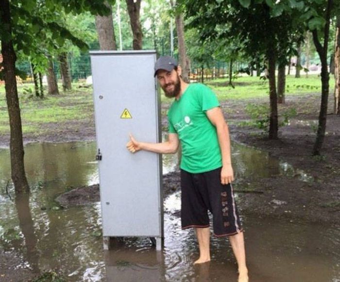 Эти люди не слышали о технике безопасности