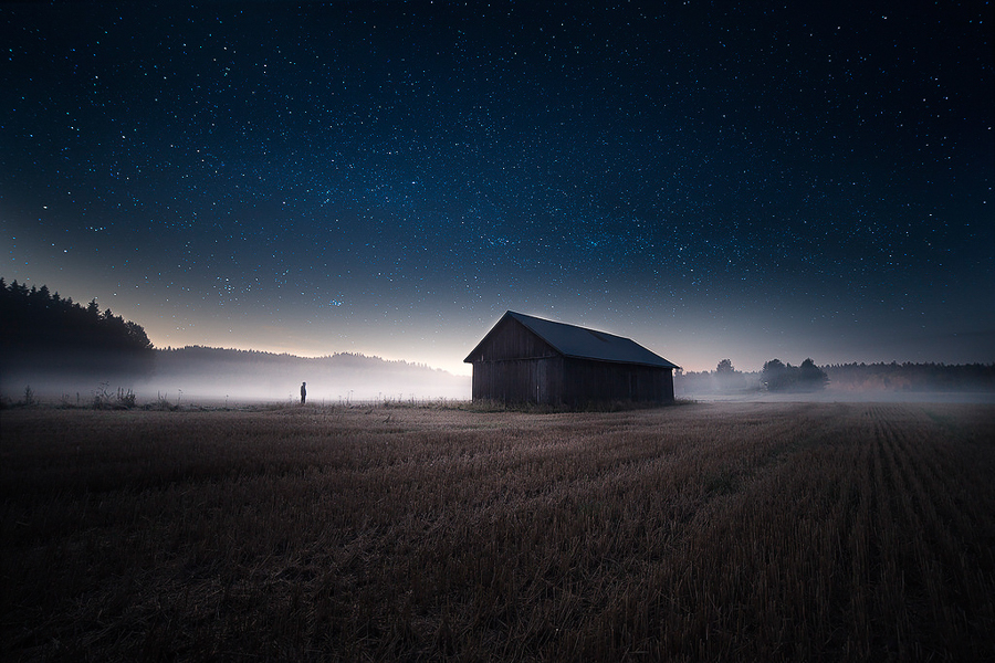 Пейзажные ночные фотографии от Мика Суутари