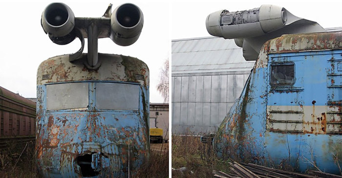 Первый поезд с реактивным двигателем в СССР