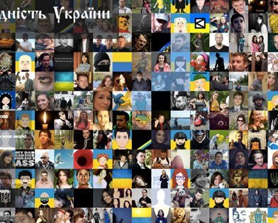 Пользователи "ВКонтакте" и Facebook создали карту единства Украины