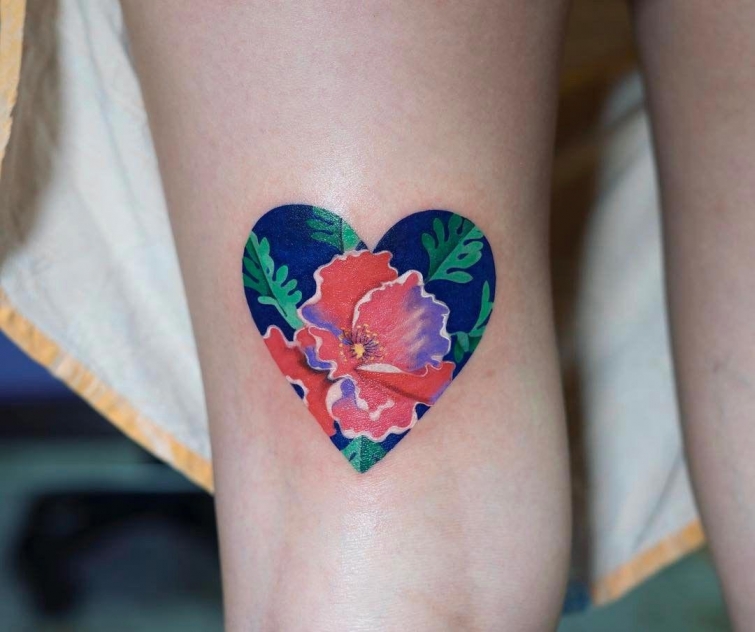 Цветочные татуировки от художников со всего мира