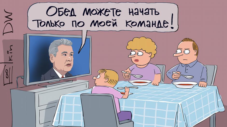 Осталось посадить на цепь: жесткие карантинные ограничения в России высмеяли карикатурой. ФОТО