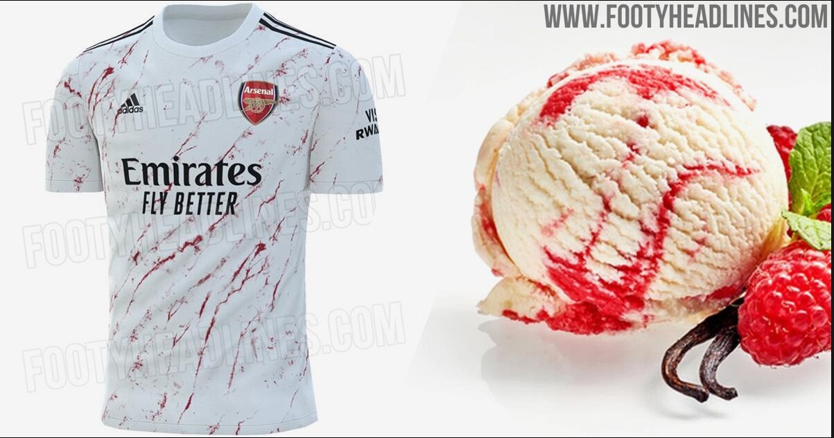 Новую форму «Арсенала» сравнили с мороженым. ФОТО