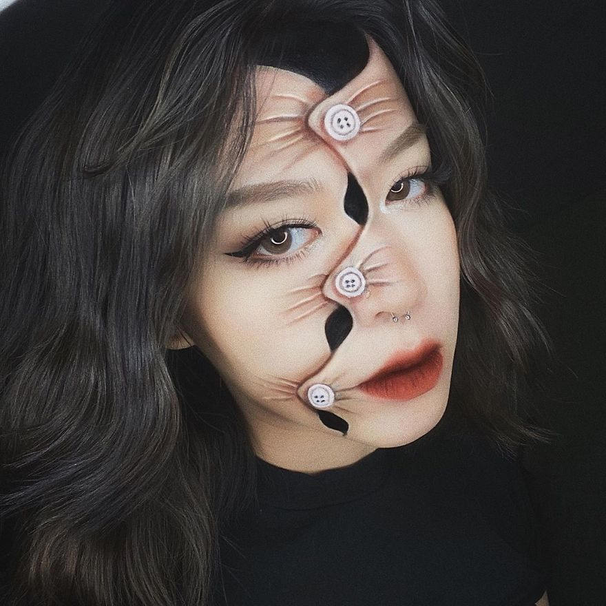 Оптические иллюзии на лице от визажистки из Вьетнама. ФОТО