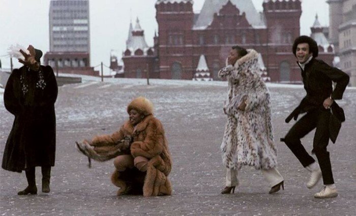 Снимки зарубежных знаменитостей на Красной площади