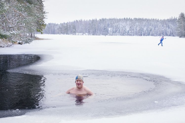 Зимние купания в городе Тампере