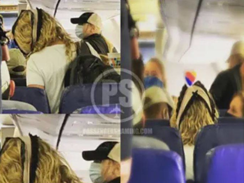 Девушка в самолете использовала трусы в качестве защитной маски. ФОТО