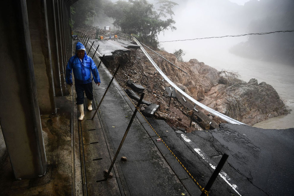 Проливной дождь и наводнение в Японии 2020