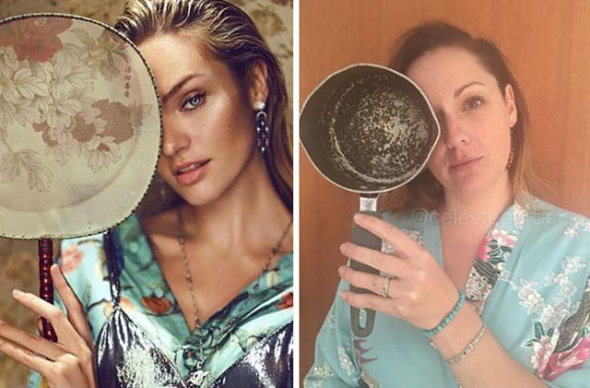 Женщина без комплексов умело пародирует звезд Instagram (ФОТО)