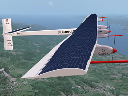 Самолет на солнечных батареях успешно совершил первый длительный полет