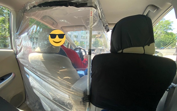 Как таксисты защищаются от COVID. Фото