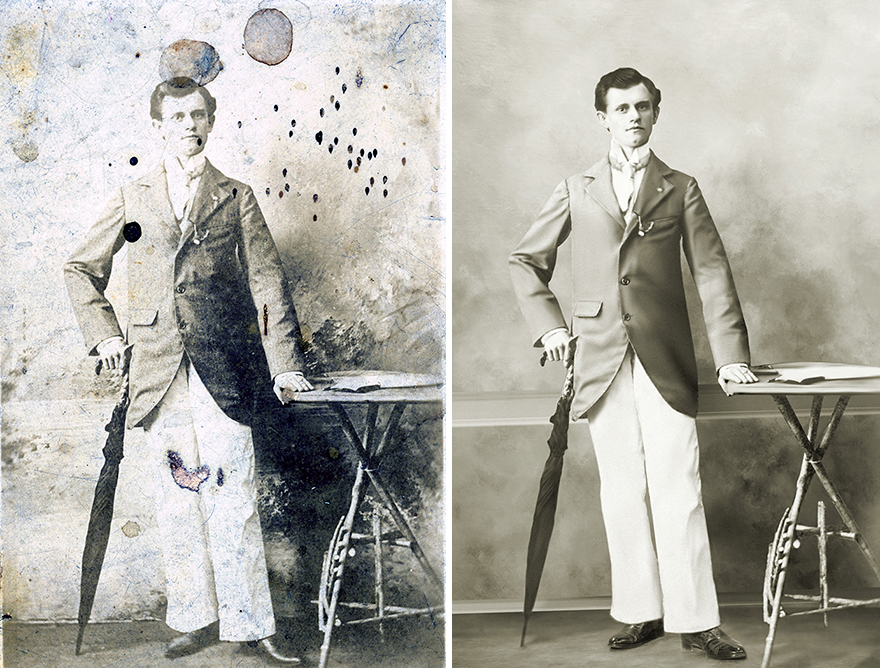 Невероятные примеры до и после восстановления старых фото от ретушера. ФОТО