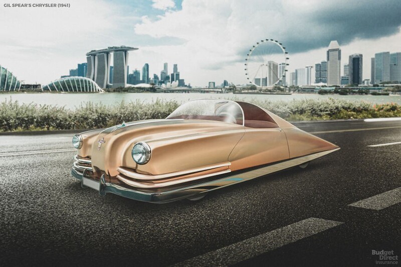  Как футуристы 20 века представляли себе автомобили будущего. ФОТО