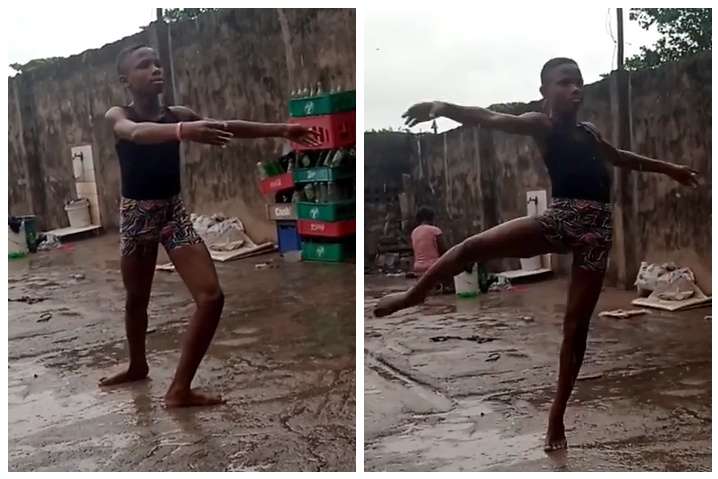 Мальчик из Нигерии проснулся знаменитым станцевав босиком под дождем 