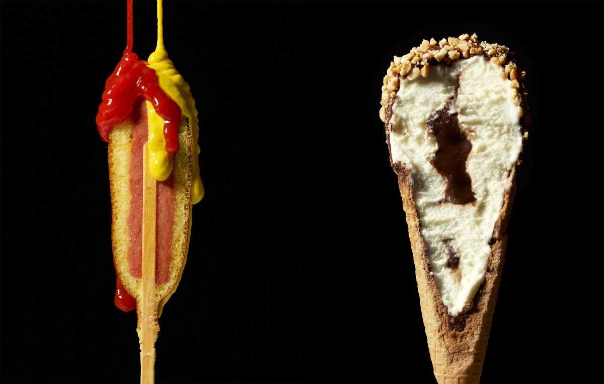 12 сумасшедших фотографий еды, разрезанной пополам. ФОТО