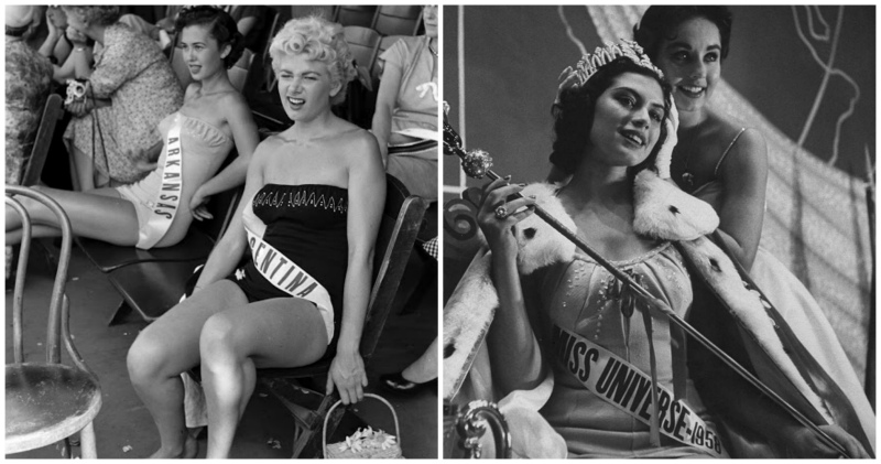 Подглядывая за участницами конкурса «Мисс Вселенная» 50-х годов. ФОТО