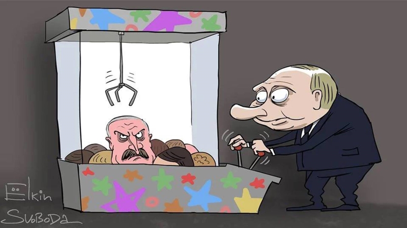 \"Есть рычаги\": Лукашенко попал на меткую карикатуру с Путиным. ФОТО