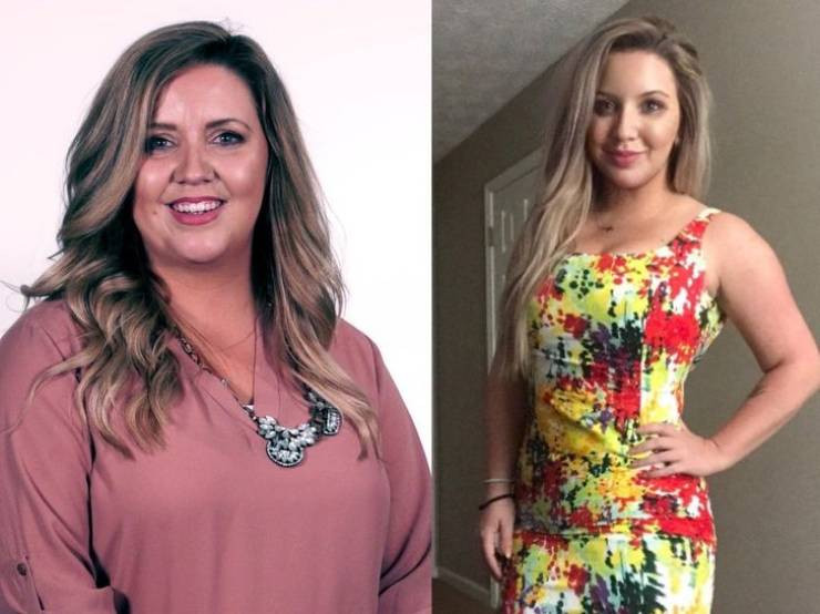 Люди на снимках до и после того, как они захотели и похудели