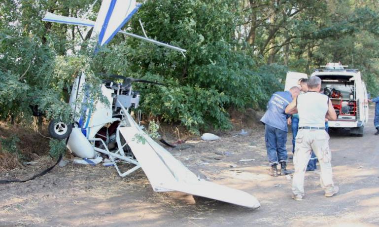 В днепропетровской области упал самолет