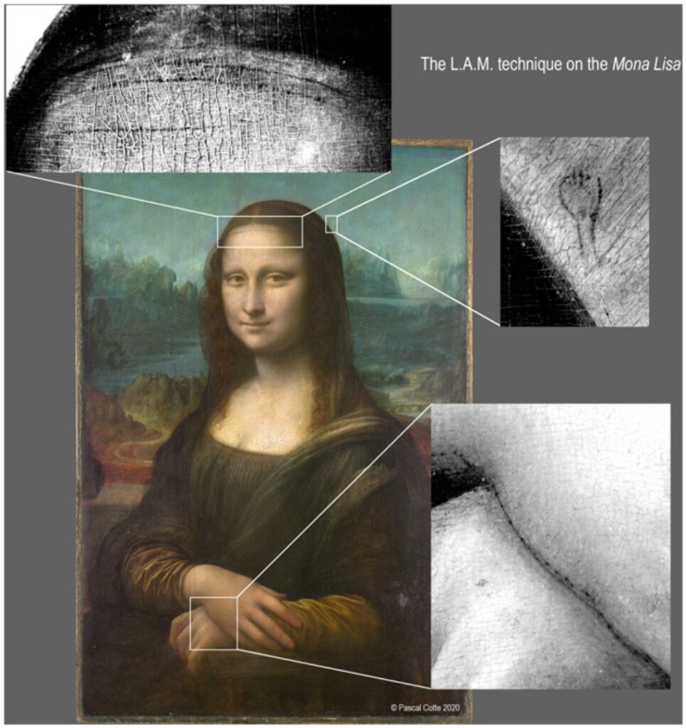 Под легендарной «Мона Лизой» обнаружили скрытый набросок. Фото