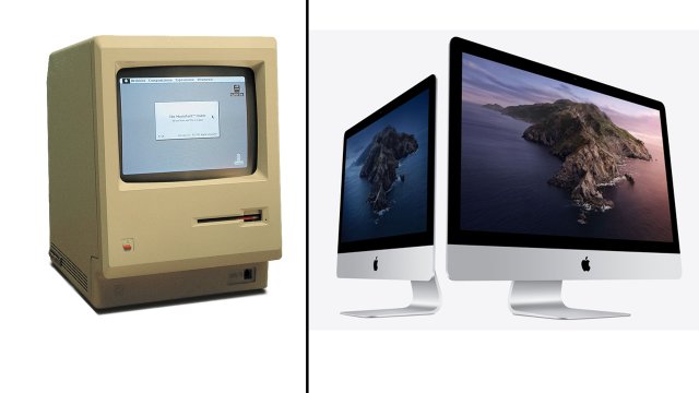 Сравнение популярной техники в XX и XXI веках