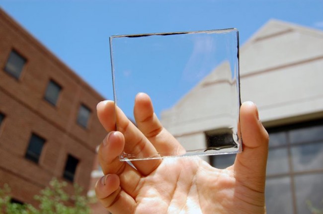 Создан новый прозрачный концентратор солнечной энергии