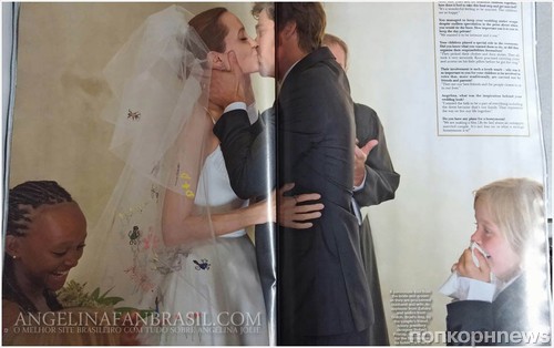 Опубликованы новые свадебные фото Джоли и Питта