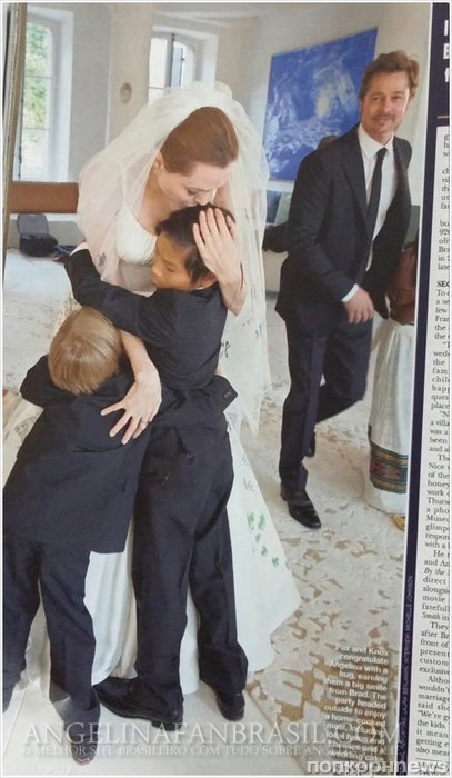 Опубликованы новые свадебные фото Джоли и Питта