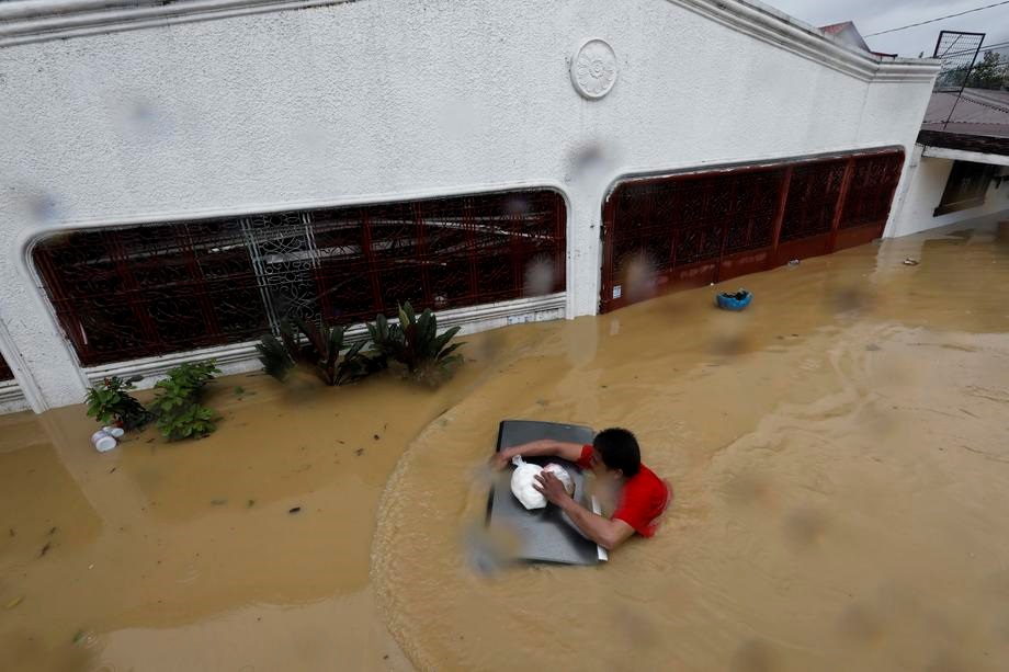На Филиппины вновь обрушился тайфун. Фото