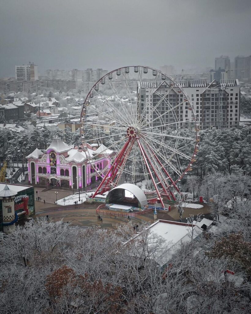 Заснеженные города Украины в ярких снимках. Фото