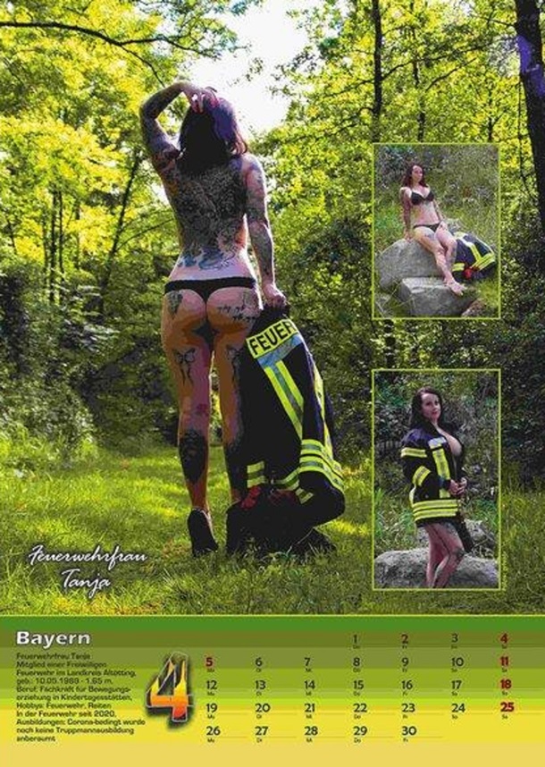 В Германии пожарницы разделись для календаря. ФОТО
