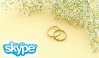 Молодожены устроили свадебную вечеринку через Skype