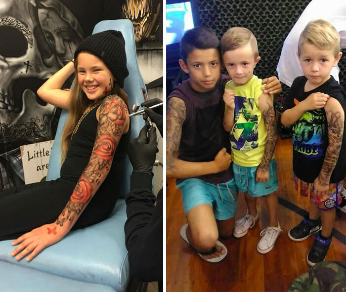 Художник делает татуировки больным детям, чтобы развеселить их и придать уверенности. ФОТО