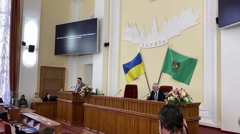 Выступление Родзинского на сессии горсовета Харькова.