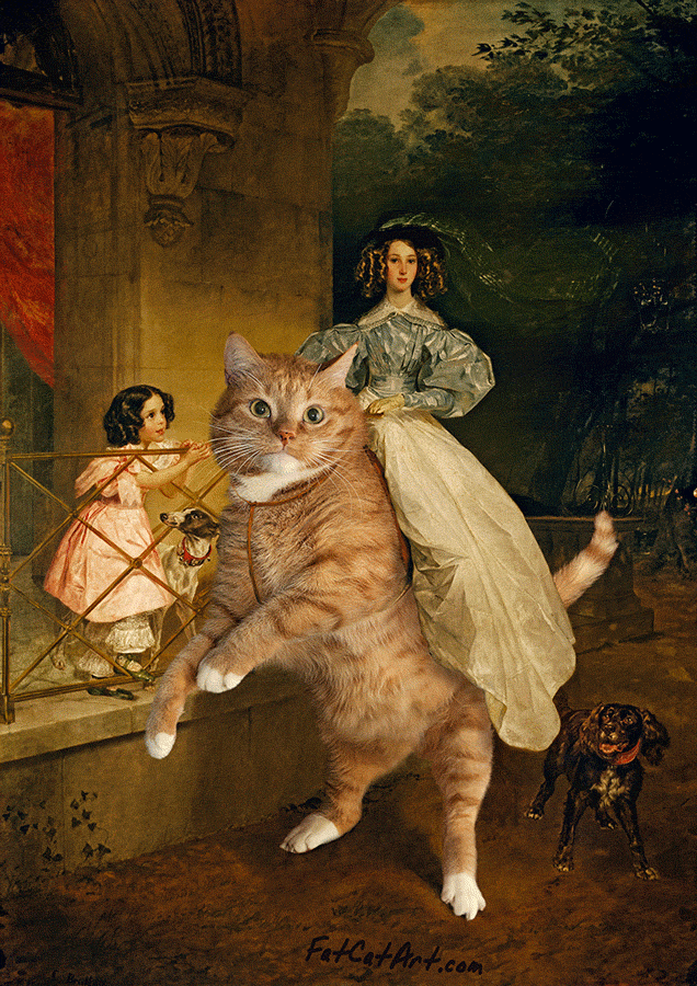 Фотодоказательства того, что коты и картины великих художников прекрасно сочетаются. ФОТО