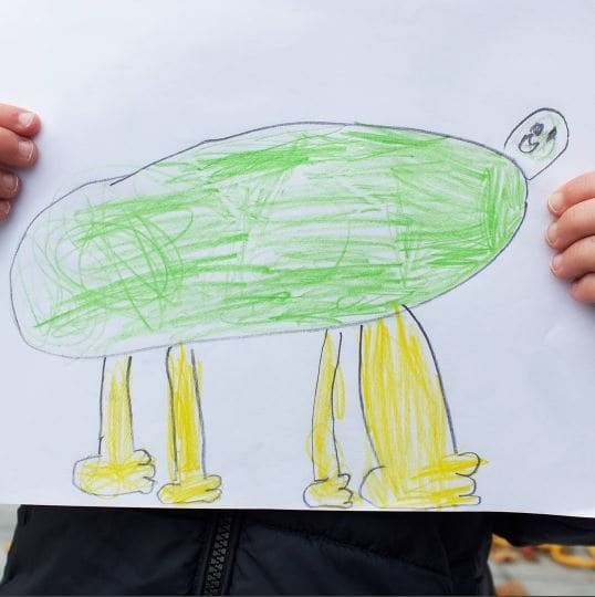 Папа показал, как выглядели бы рисунки его шестилетнего сына в реальной жизни. ФОТО