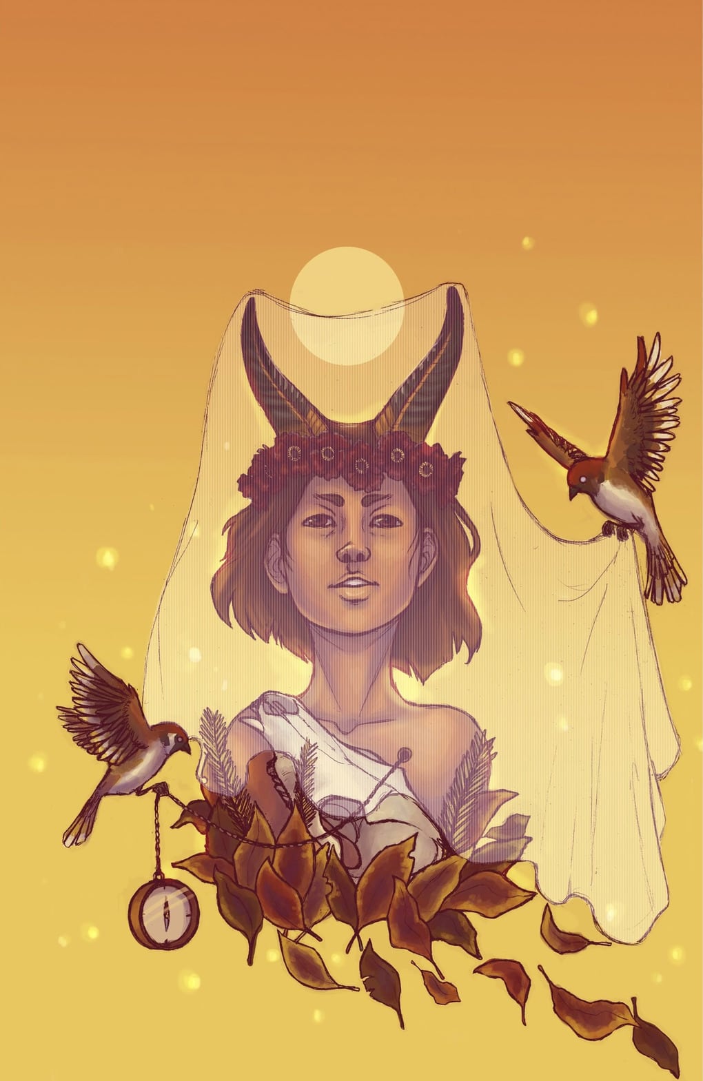 Сказочные иллюстрации знаков зодиака в образе мифических богинь. ФОТО