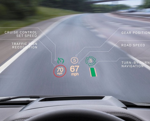 Land Rover покажет лазерный проекционный дисплей