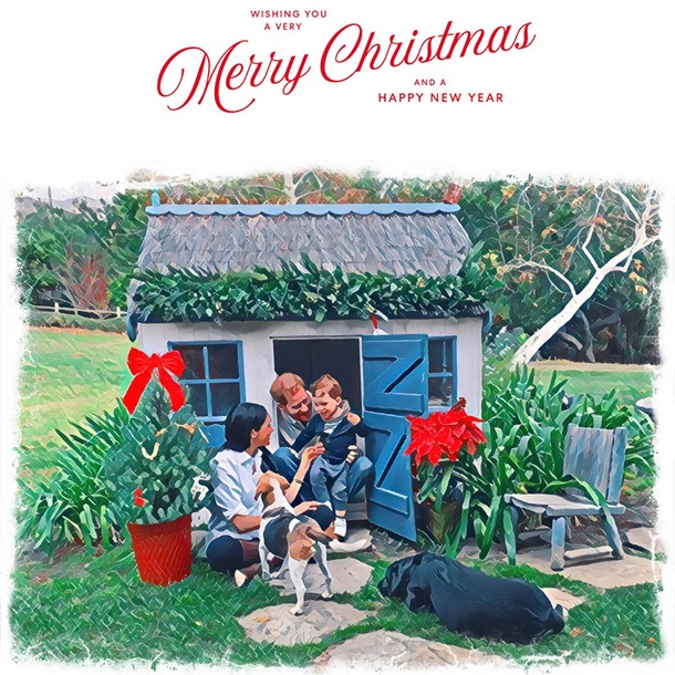 Принц Гарри и Меган Маркл выпустили рождественскую открытку. ФОТО