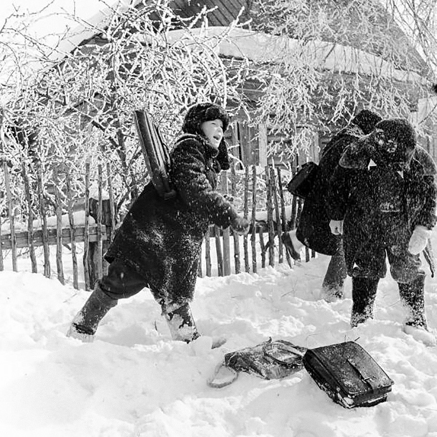 Настоящая зима на советских ретро-снимках