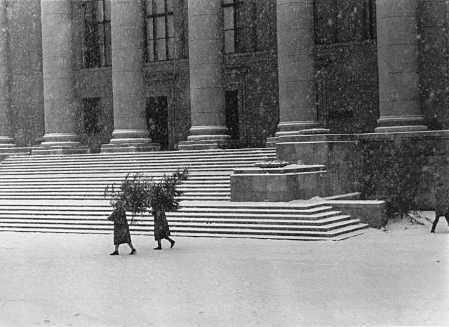 Настоящая зима на советских ретро-снимках