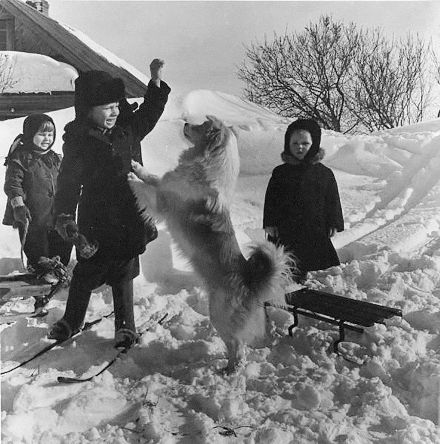 Настоящая зима на советских ретро-снимках