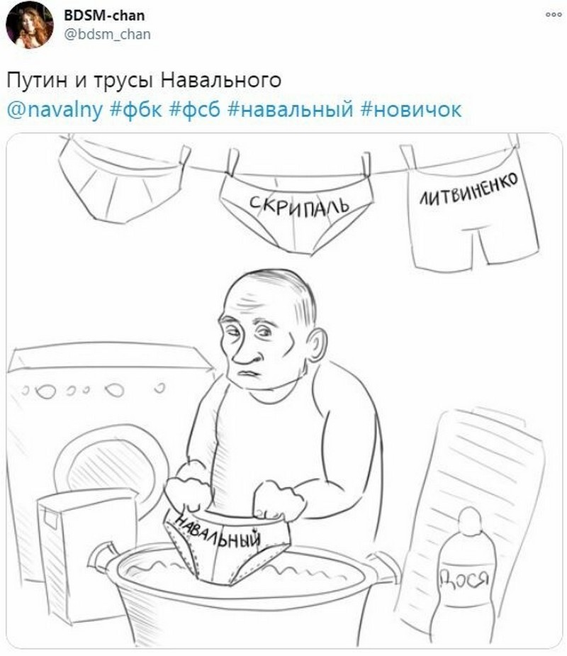 Соцсети продолжают посвящать фотожабы трусам Навального
